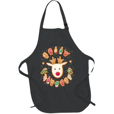 Asl Christmas Reindeer American Sign Language Gingerbread Apron
