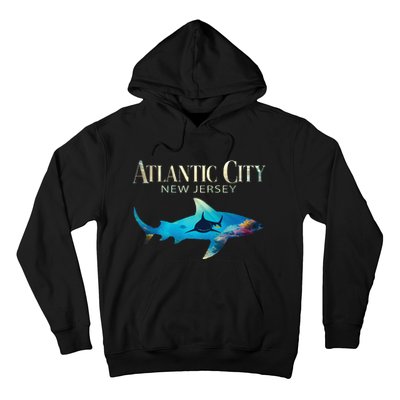 Atlantic City Retro Atlantic City Nj Shark Hoodie