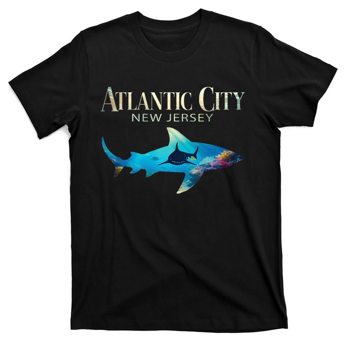 Atlantic City Retro Atlantic City Nj Shark T-Shirt