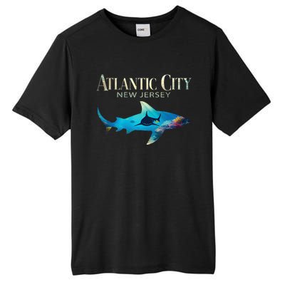 Atlantic City Retro Atlantic City Nj Shark Tall Fusion ChromaSoft Performance T-Shirt