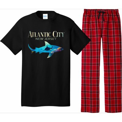 Atlantic City Retro Atlantic City Nj Shark Pajama Set