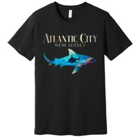 Atlantic City Retro Atlantic City Nj Shark Premium T-Shirt