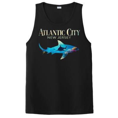 Atlantic City Retro Atlantic City Nj Shark PosiCharge Competitor Tank