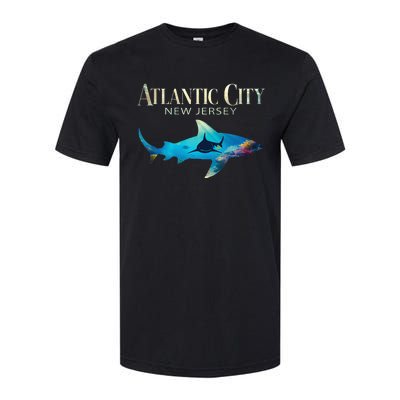 Atlantic City Retro Atlantic City Nj Shark Softstyle CVC T-Shirt