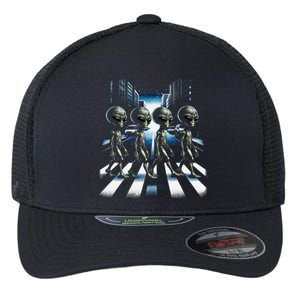 Aliens Crosswalk Roswell Flexfit Unipanel Trucker Cap