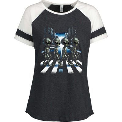 Aliens Crosswalk Roswell Enza Ladies Jersey Colorblock Tee