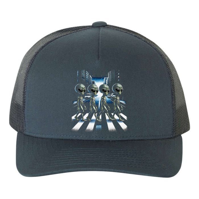 Aliens Crosswalk Roswell Yupoong Adult 5-Panel Trucker Hat