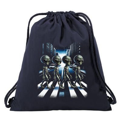 Aliens Crosswalk Roswell Drawstring Bag
