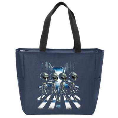 Aliens Crosswalk Roswell Zip Tote Bag