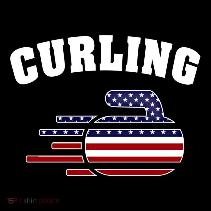 America Curling Rock American Curlers Usa Flag Winter Sports Gift Flatbill Hat