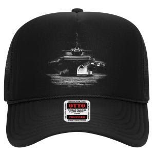 Aircraft Carrier Realistic High Crown Mesh Back Trucker Hat