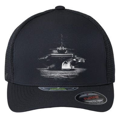 Aircraft Carrier Realistic Flexfit Unipanel Trucker Cap