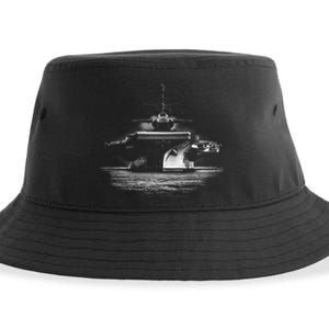 Aircraft Carrier Realistic Sustainable Bucket Hat