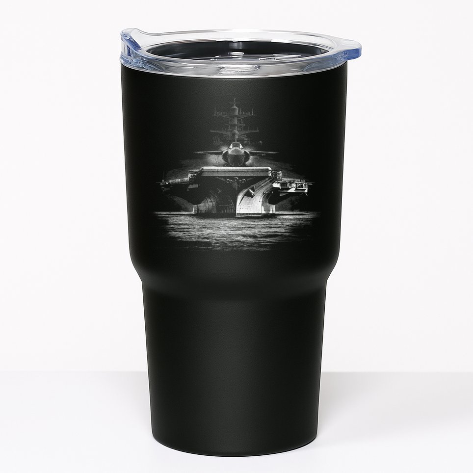 Aircraft Carrier Realistic Tumbler