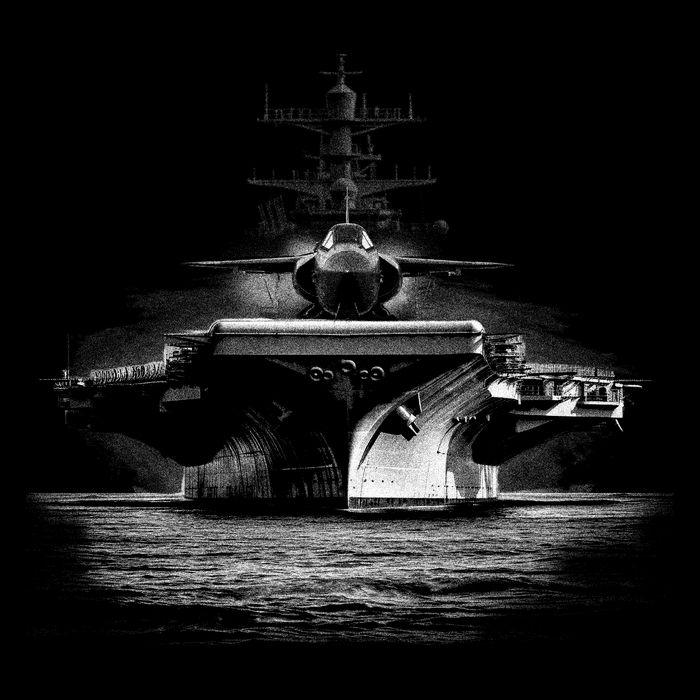 Aircraft Carrier Realistic Premium T-Shirt