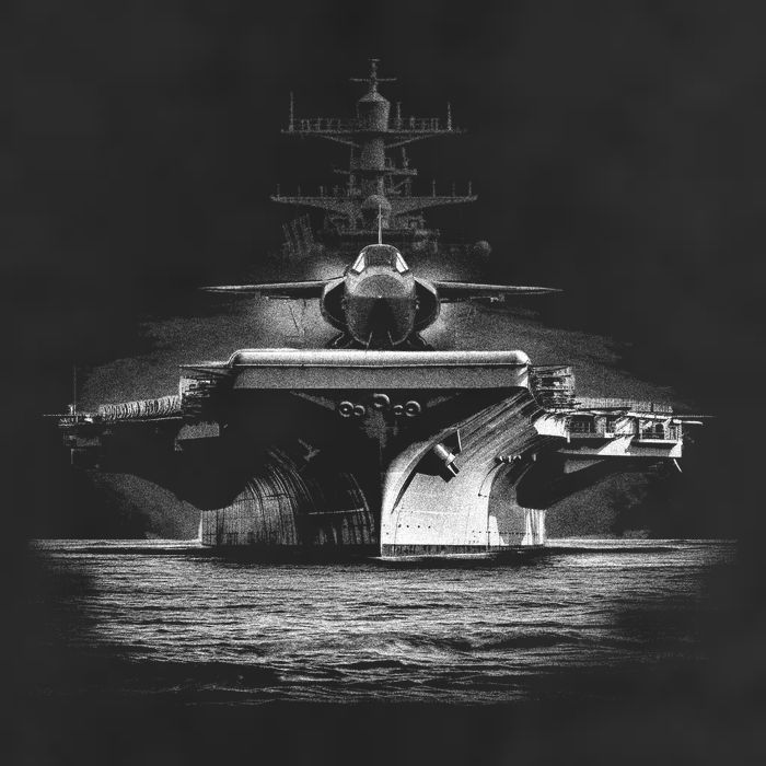Aircraft Carrier Realistic 25L Jumbo Tote