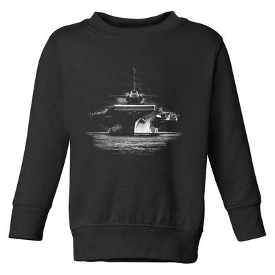 Aircraft Carrier Realistic Toddler Sweatshirt