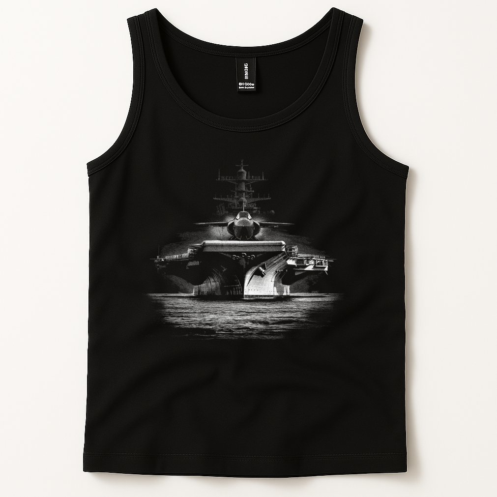 Aircraft Carrier Realistic Tank Top