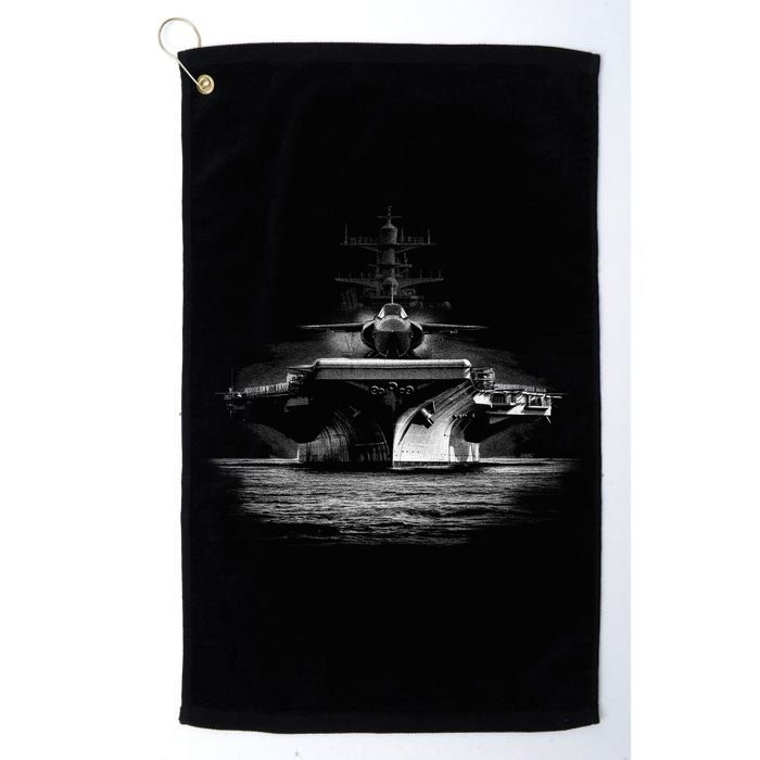 Aircraft Carrier Realistic Golf Towel