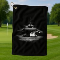 Aircraft Carrier Realistic Golf Towel