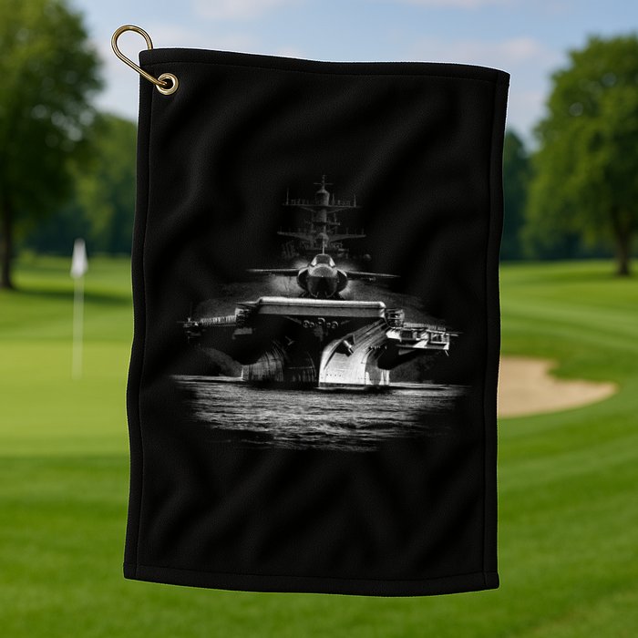 Aircraft Carrier Realistic Golf Towel