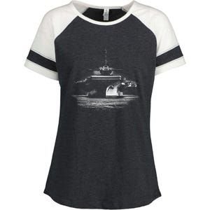 Aircraft Carrier Realistic Enza Ladies Jersey Colorblock Tee