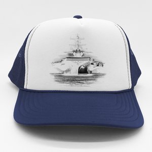 Aircraft Carrier Realistic Trucker Hat