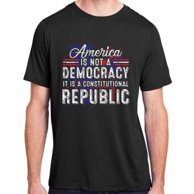 America Constitutional Republic Truth Adult ChromaSoft Performance T-Shirt