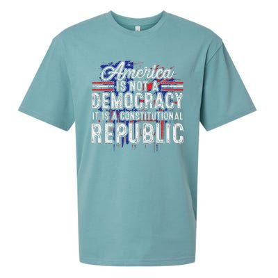 America Constitutional Republic Truth Sueded Cloud Jersey T-Shirt