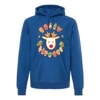 Asl Christmas Reindeer American Sign Language Gingerbread Cute Gift Premium Hoodie