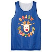 Asl Christmas Reindeer American Sign Language Gingerbread Cute Gift Mesh Reversible Basketball Jersey Tank