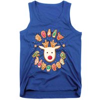 Asl Christmas Reindeer American Sign Language Gingerbread Cute Gift Tank Top