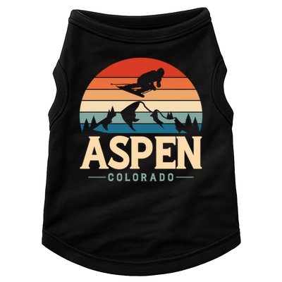 Aspen Colorado retro design is for travelers Doggie Tank