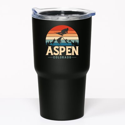 Aspen Colorado retro design is for travelers Tumbler
