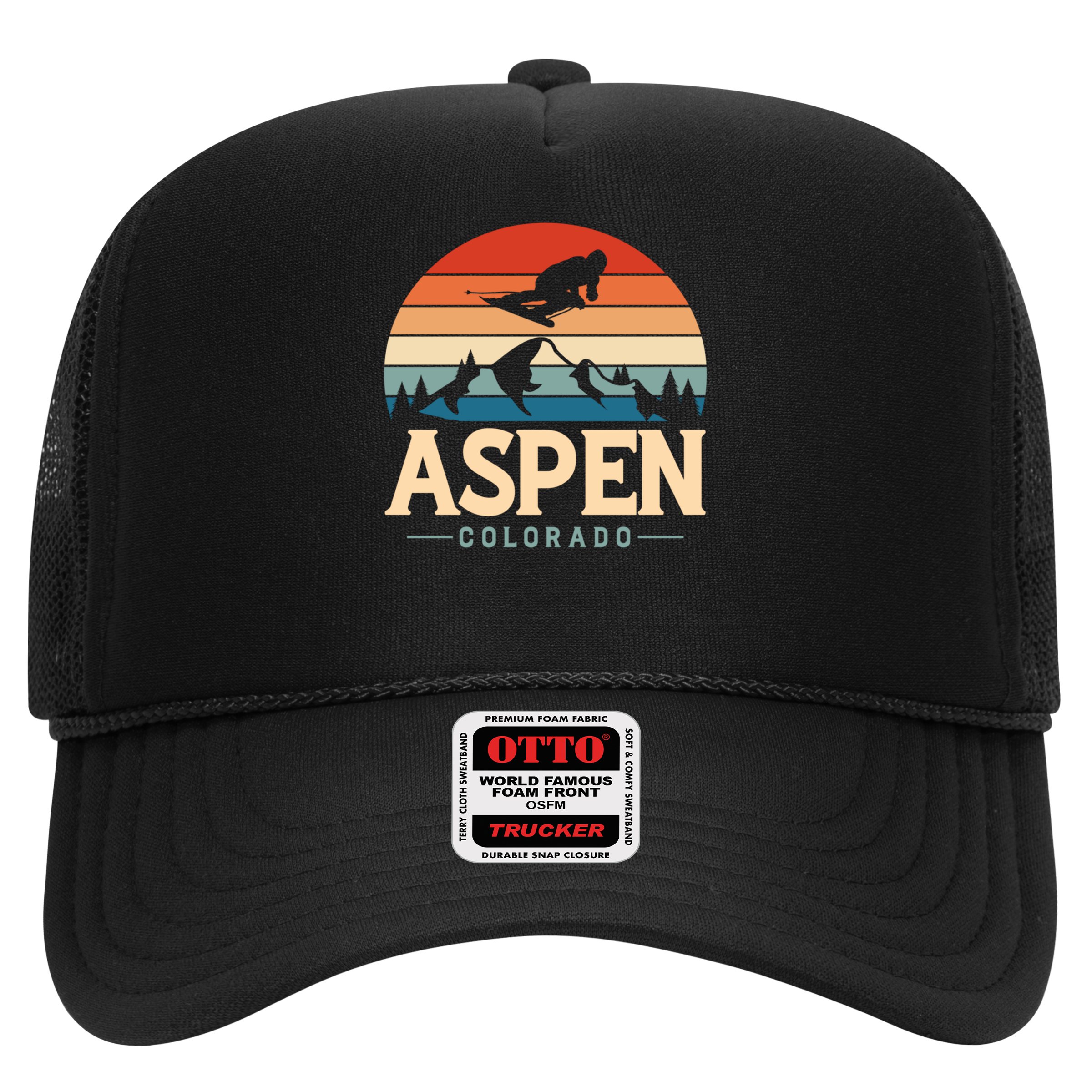 Aspen Colorado retro design is for travelers Hat