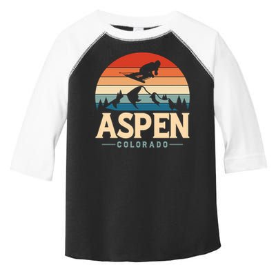 Aspen Colorado retro design is for travelers Toddler Fine Jersey T-Shirt