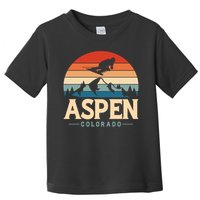 Aspen Colorado retro design is for travelers Toddler T-Shirt