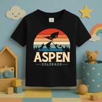 Aspen Colorado retro design is for travelers Toddler T-Shirt