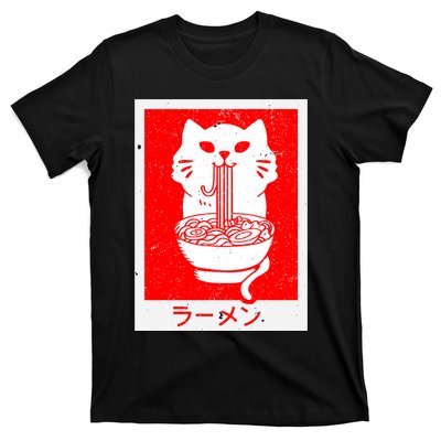 Anime Cat Ramen Kawaii Neko Noodles T-Shirt