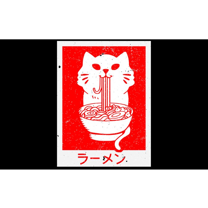 Anime Cat Ramen Kawaii Neko Noodles Bumper Sticker