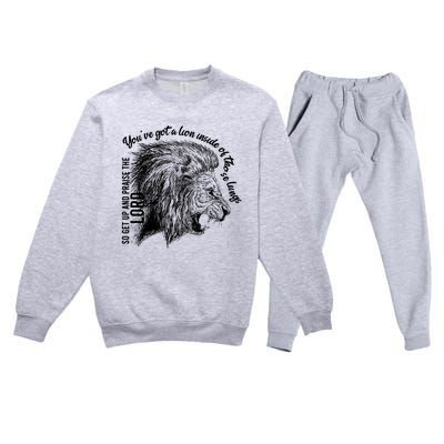 Aesthetic Christian Religious Christian Song Premium Crewneck Sweatsuit Set