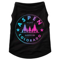Aspen Colorado Retro Big Mountain Forest Doggie Tank