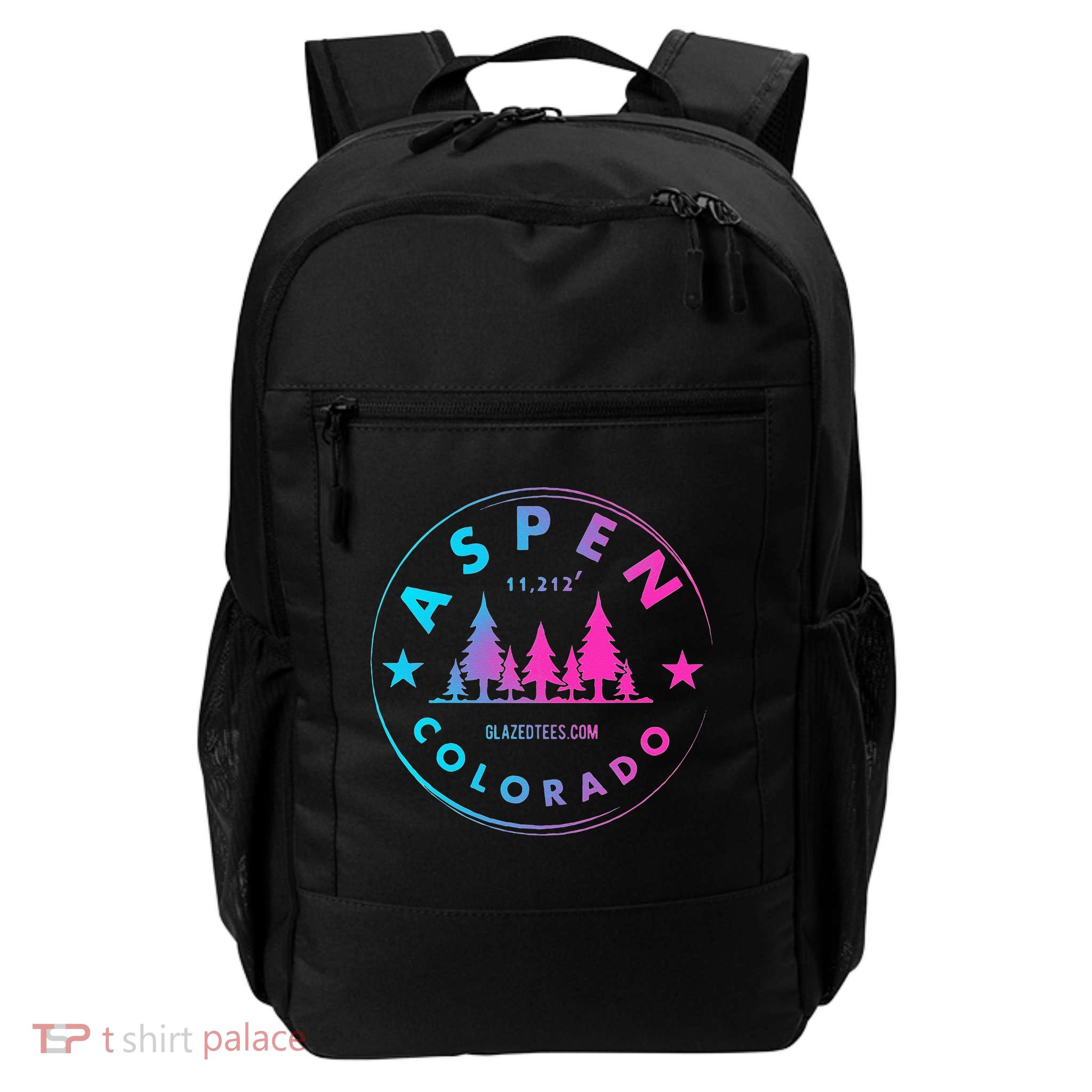 Aspen Colorado Retro Big Mountain Forest Backpack