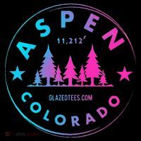 Aspen Colorado Retro Big Mountain Forest Poster