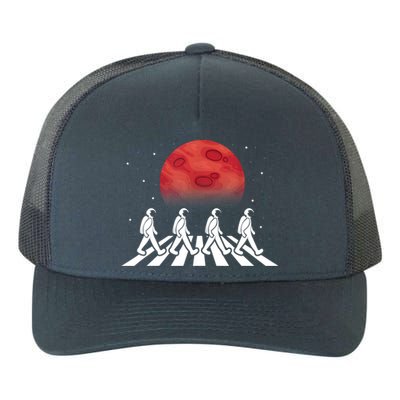 Astronaut Crossing Road Mars Planet Cosmonaut Spaceman Yupoong Adult 5-Panel Trucker Hat