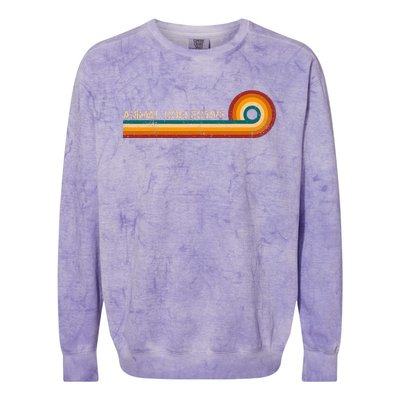 Animal Collective Retro Stripes Musician Vintage Colorblast Crewneck Sweatshirt