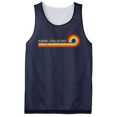 Animal Collective Retro Stripes Musician Vintage Mesh Reversible Basketball Jersey Tank