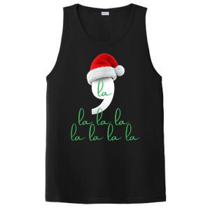 Antitrump Christmas Red Comma La La La La Holiday Song Funny Xmas Gift PosiCharge Competitor Tank