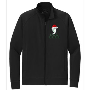 Antitrump Christmas Red Comma La La La La Holiday Song Funny Xmas Gift Stretch Full-Zip Cadet Jacket