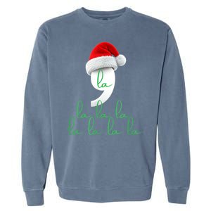 Antitrump Christmas Red Comma La La La La Holiday Song Funny Xmas Gift Garment-Dyed Sweatshirt